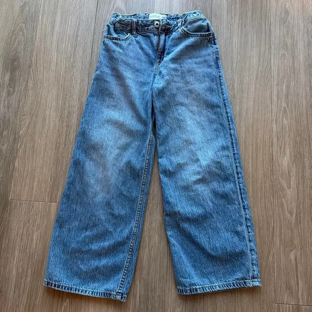 Abercrombie fitch blue high waisted Wide Leg Size 11/12 Short